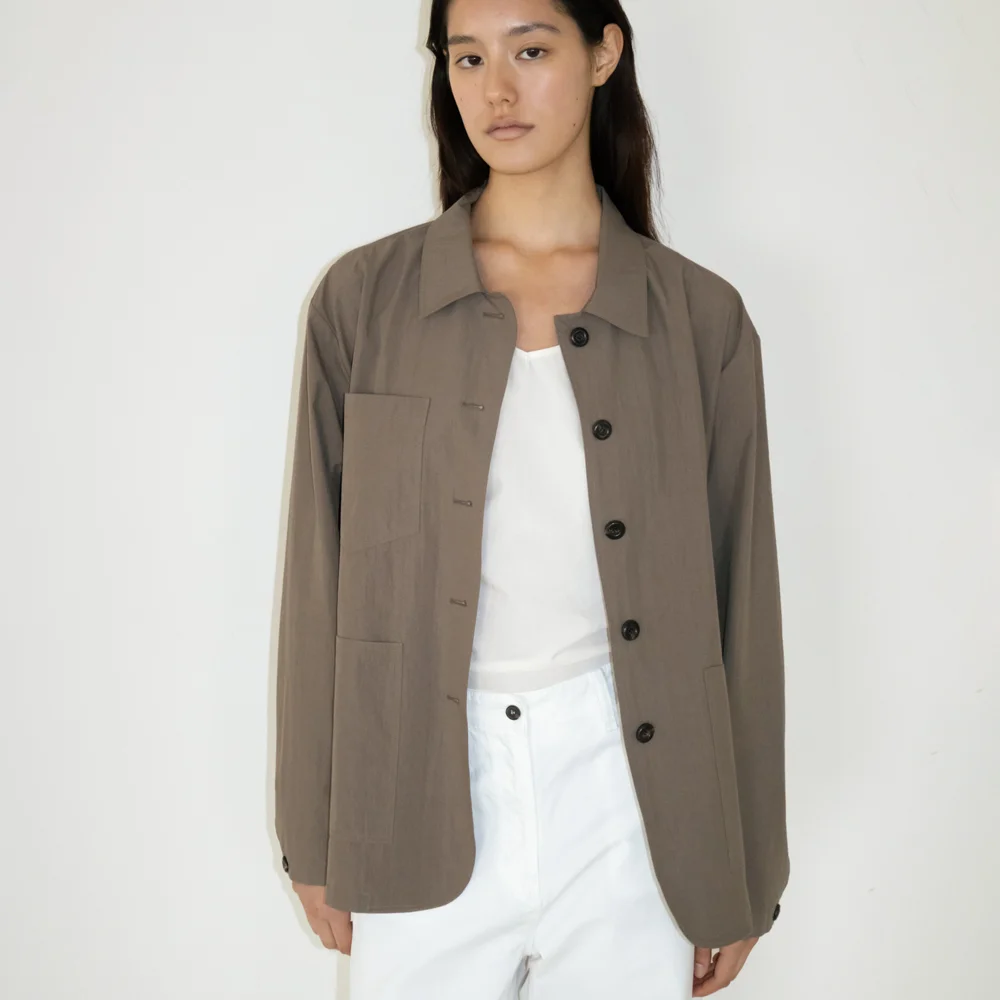 Breeze Cotton Work Jacket (Brown)