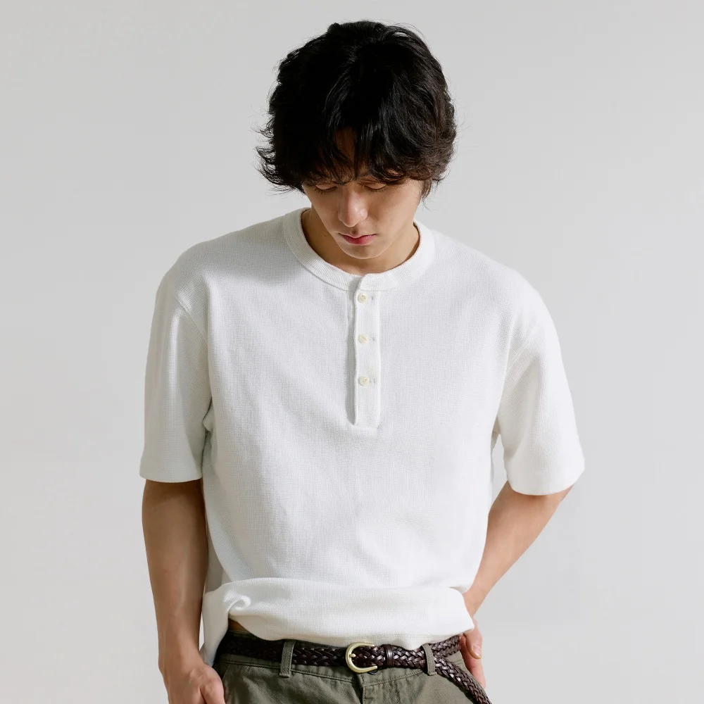 WAFFLE HENLEY S/S T-SHIRT