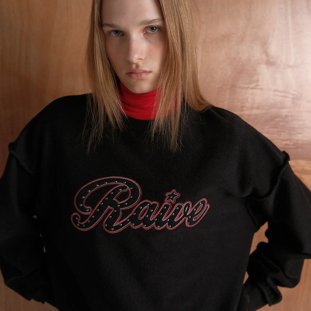 Raive Logo Embroidery Sweatshirt VW5WE634_2color