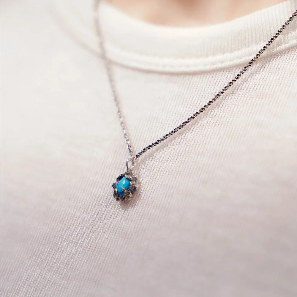 HR 210N_Turquoise Necklace (Silver 925)