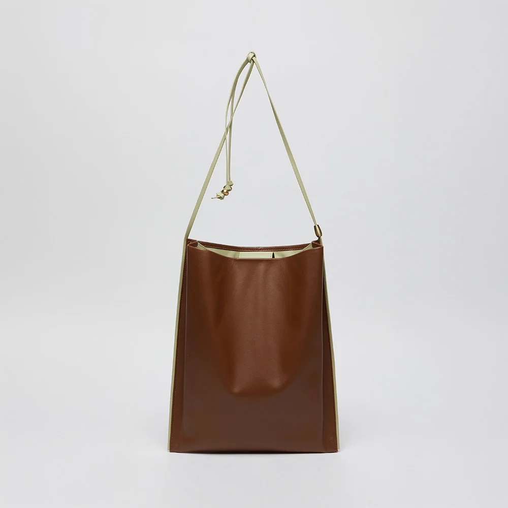 Tie strap bag(Milk brown)