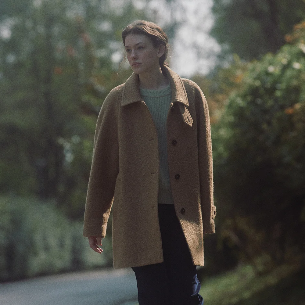 Boucle Half Coat (Camel)