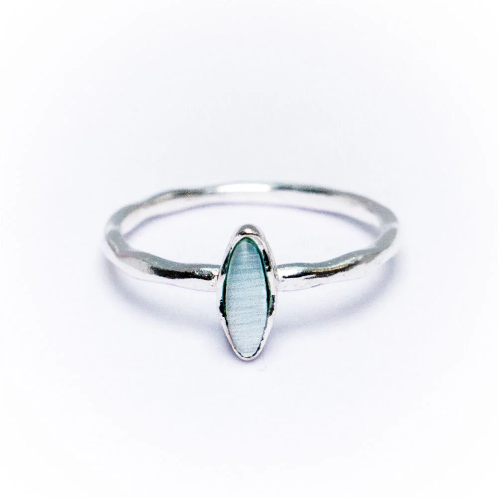 HR 167R_Mint Cat's Eye Ring (Silver 925)