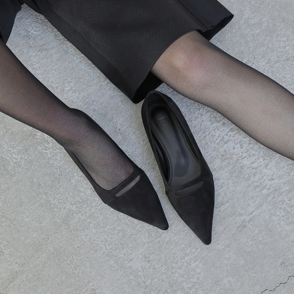 MIA Suede Hole Flats (3color)