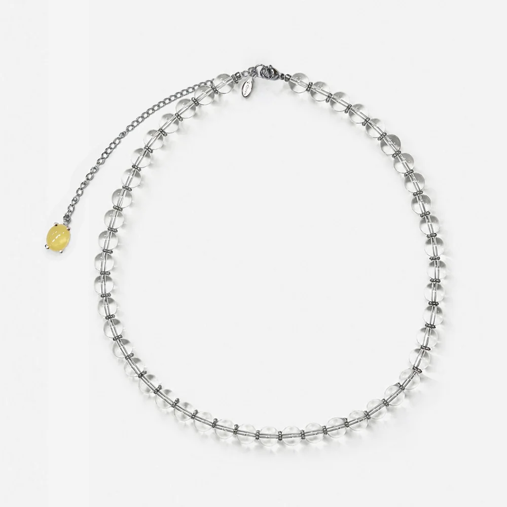 Nonna necklace, CUSTARD
