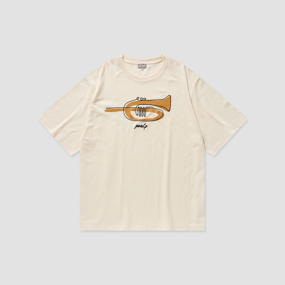 Trumpet Over T-Shirt (Cream)