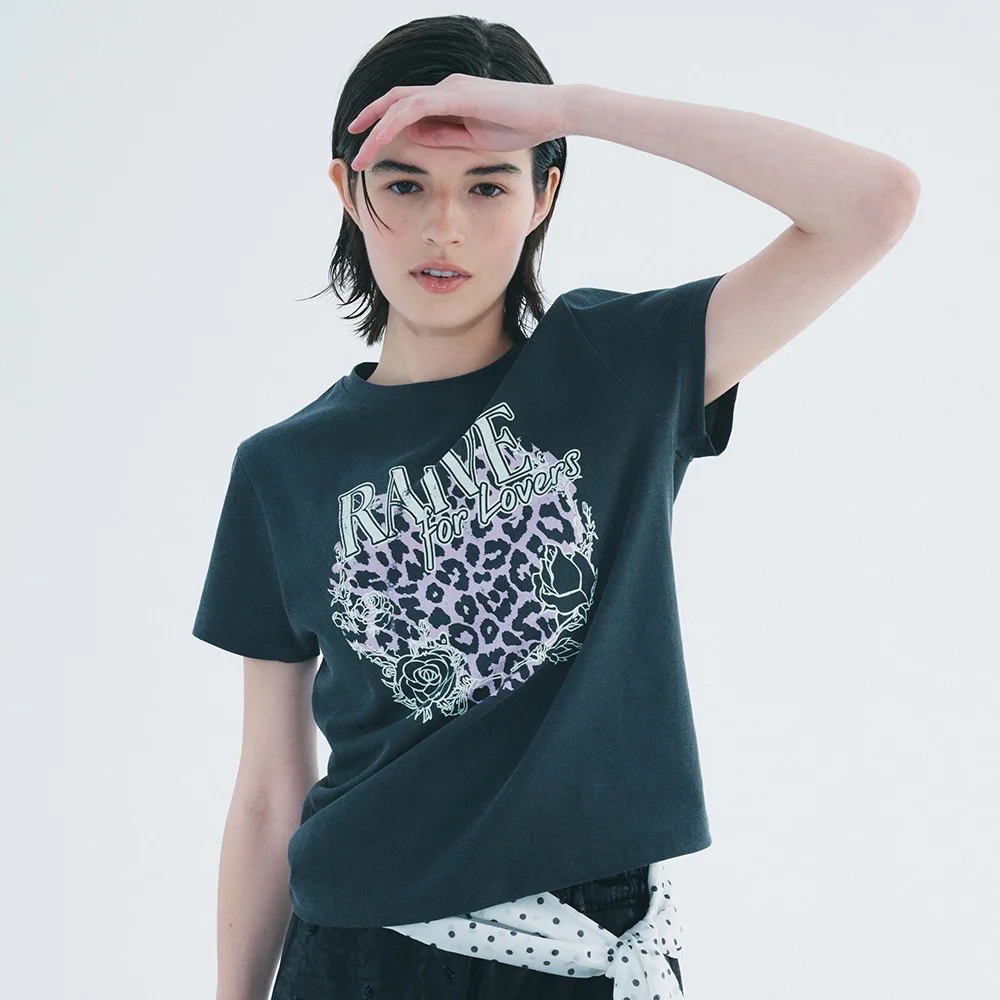 Love Leopard Graphic T-shirt VW5ME607_3color