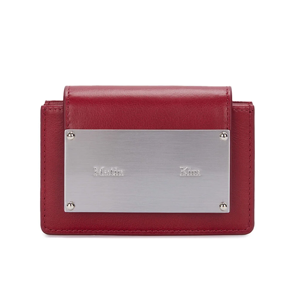 VINTAGE ACCORDION WALLET IN RED