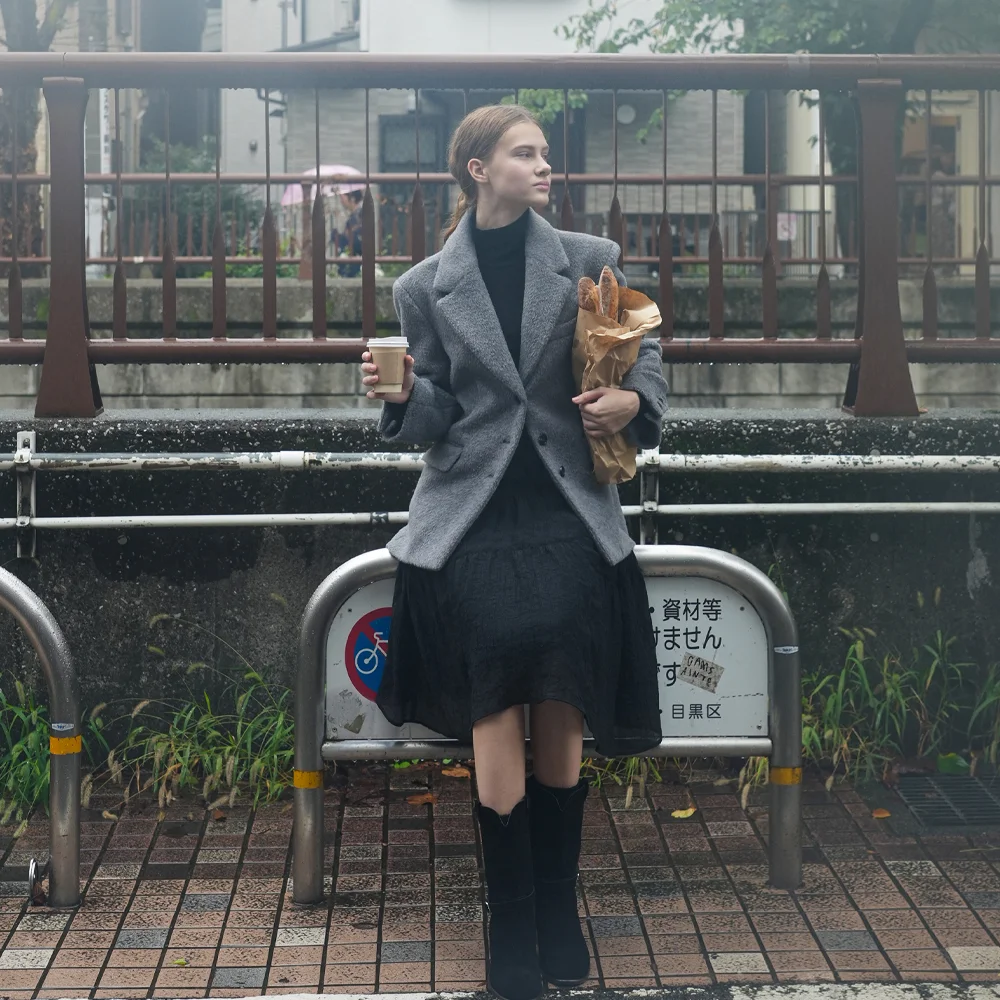 Bayou wool jacket (gray)