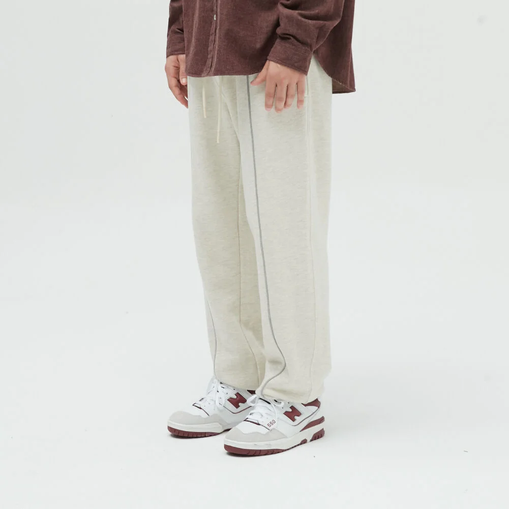 Marcell Loose Fit Sweatpants Melange Beige