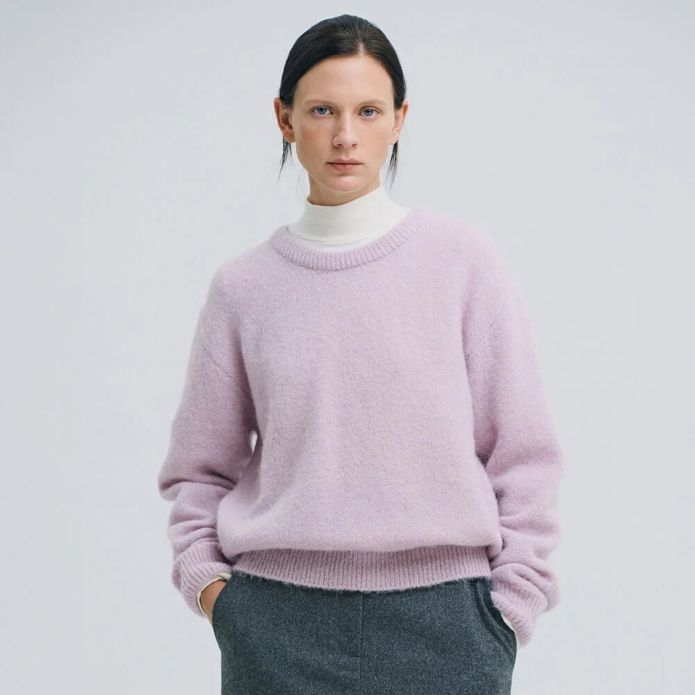Fog Alpaca Knit (Lavender)
