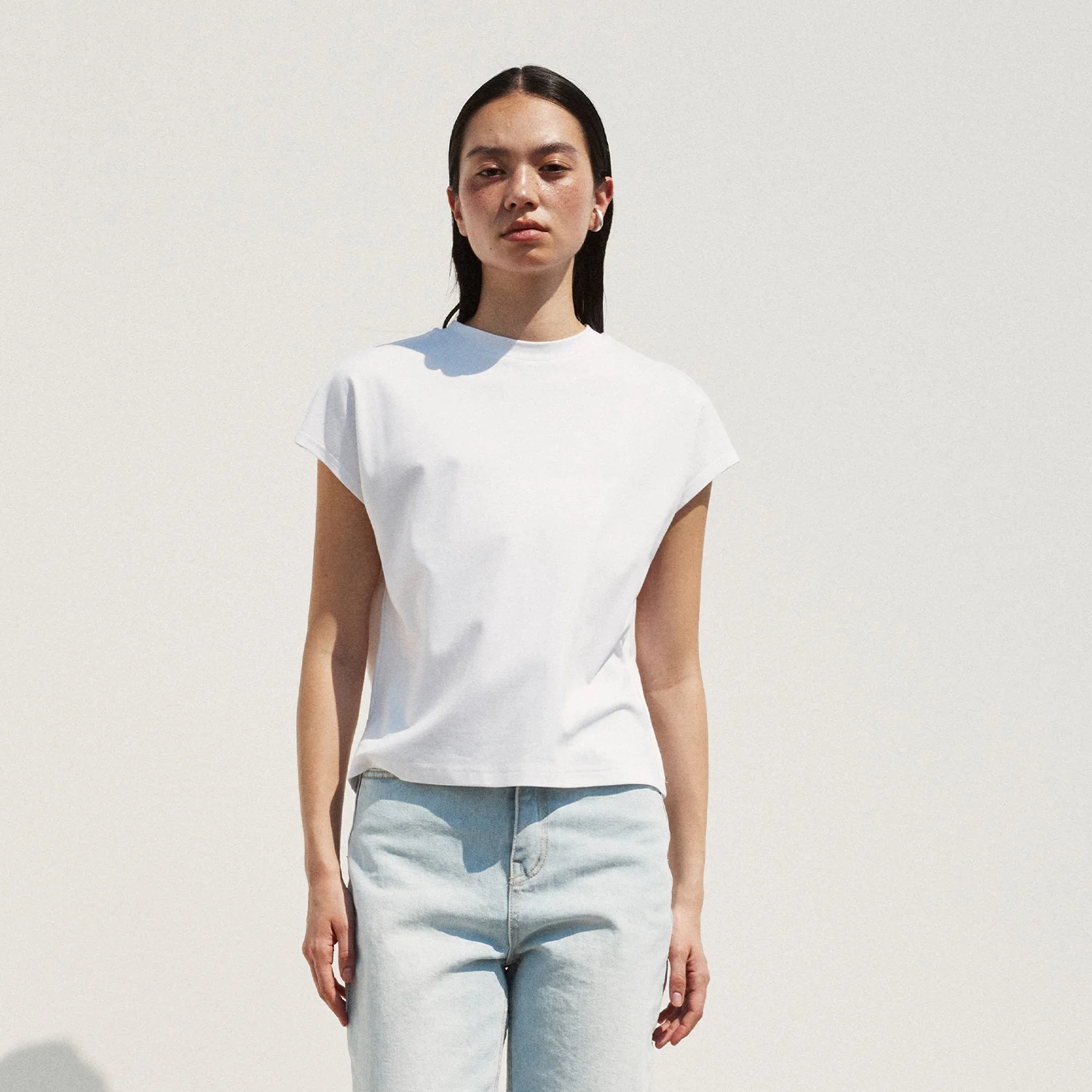 LOGO SHORT SLEEVE TOP WHITE