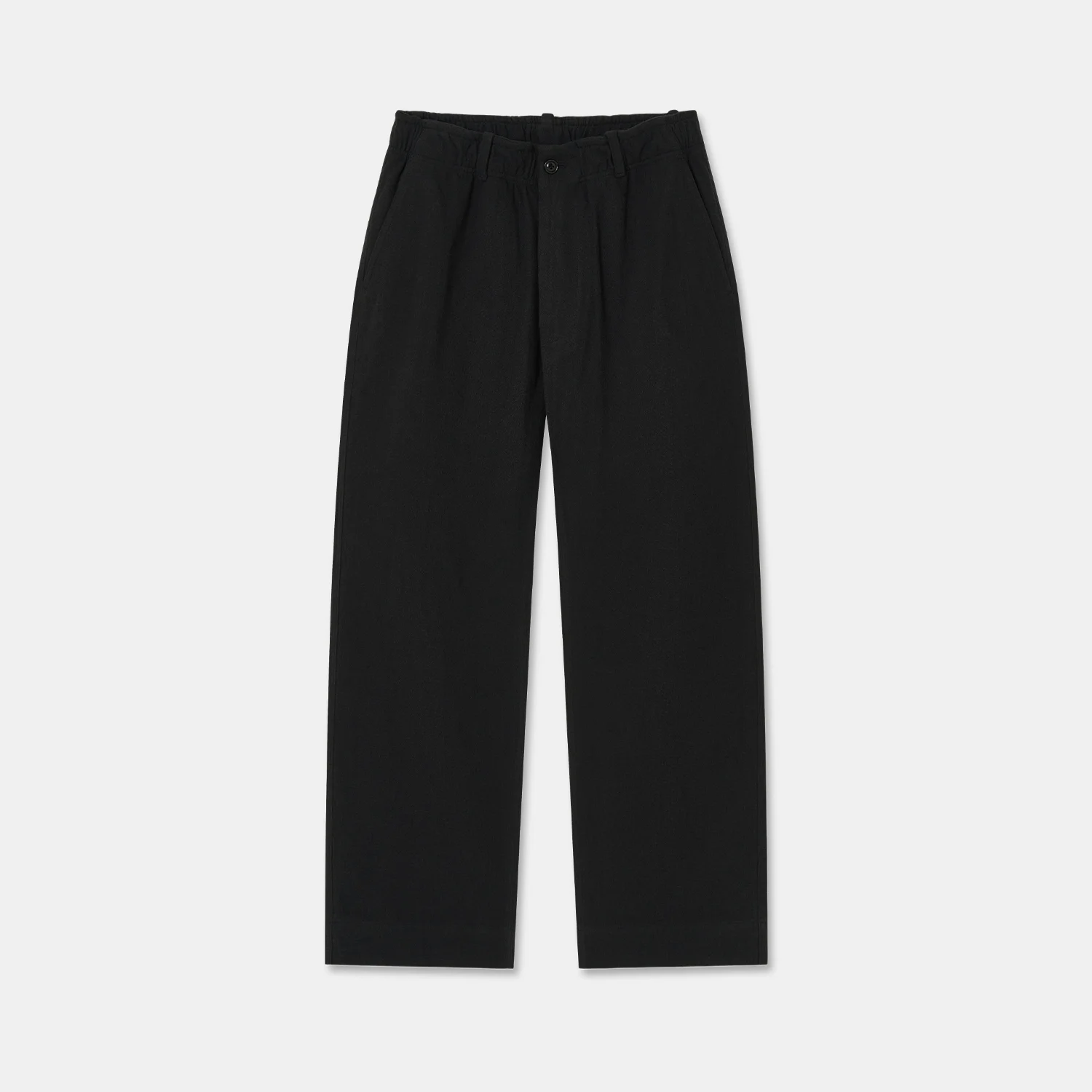 DOUBLE NEP EASY TROUSERS BLACK