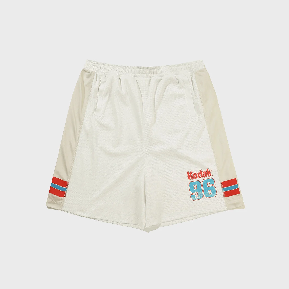 網布 5分 短褲 WHITE