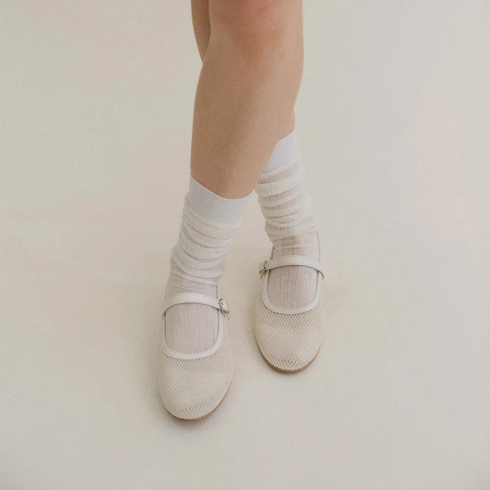 EASY MARY JANE (MESH IVORY)