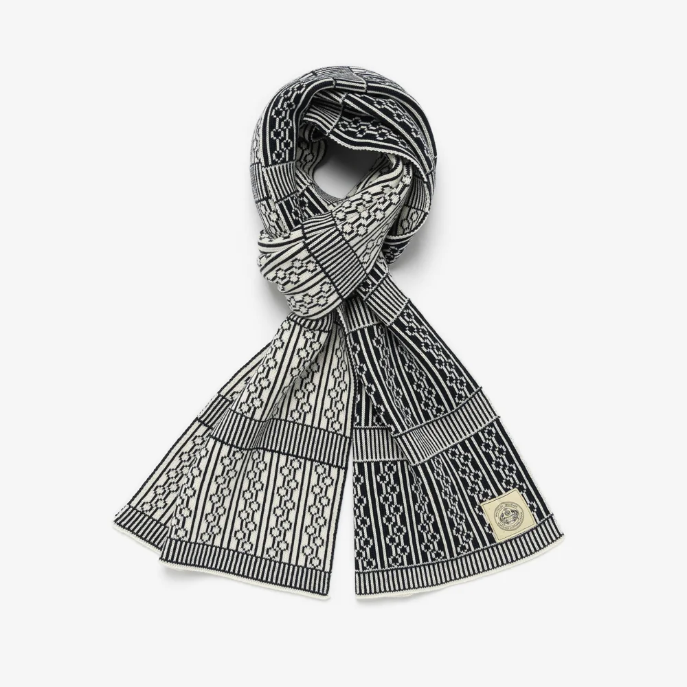 North Sea Clothing - Aviemore Reversible Scarf (Navy/Ecru)