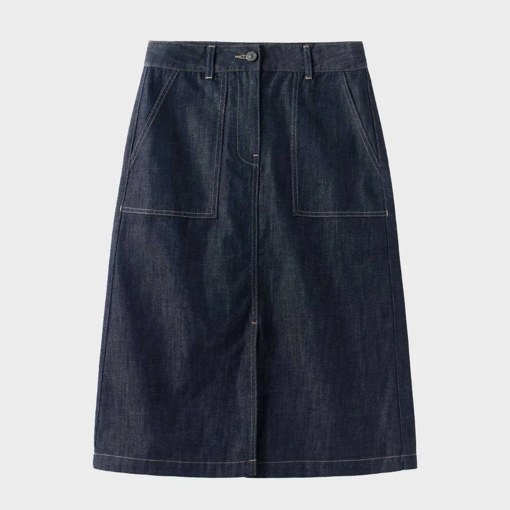 W 1975 DENIM SKIRT - INDIGO (P251WSK463)