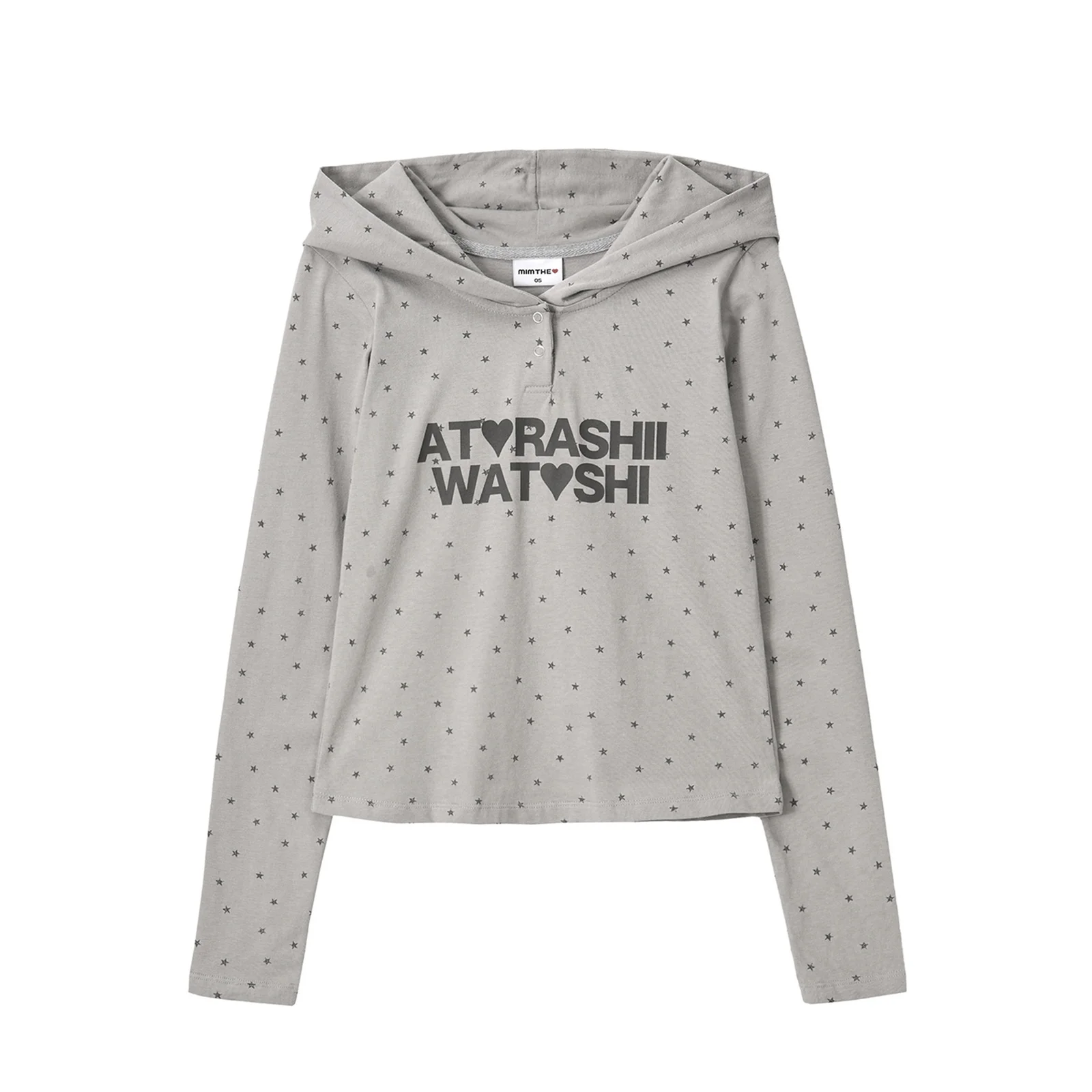 Atarashi 連帽衫_灰色
