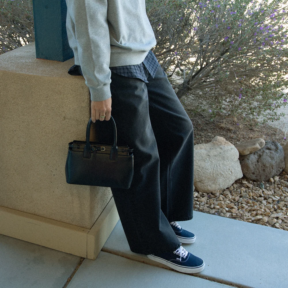 CLASSIC WIDE DENIM PANTS (BLACK)