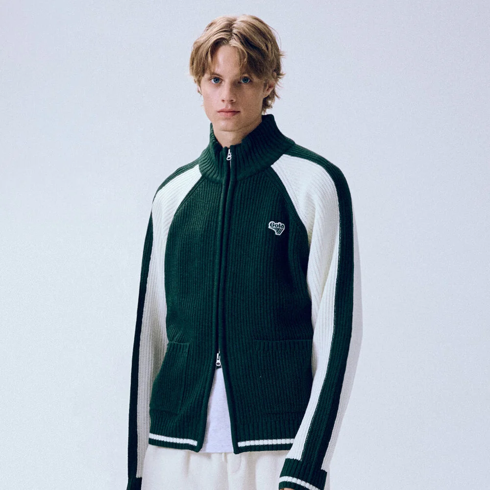 UNION JACK KNIT ZIP-UP