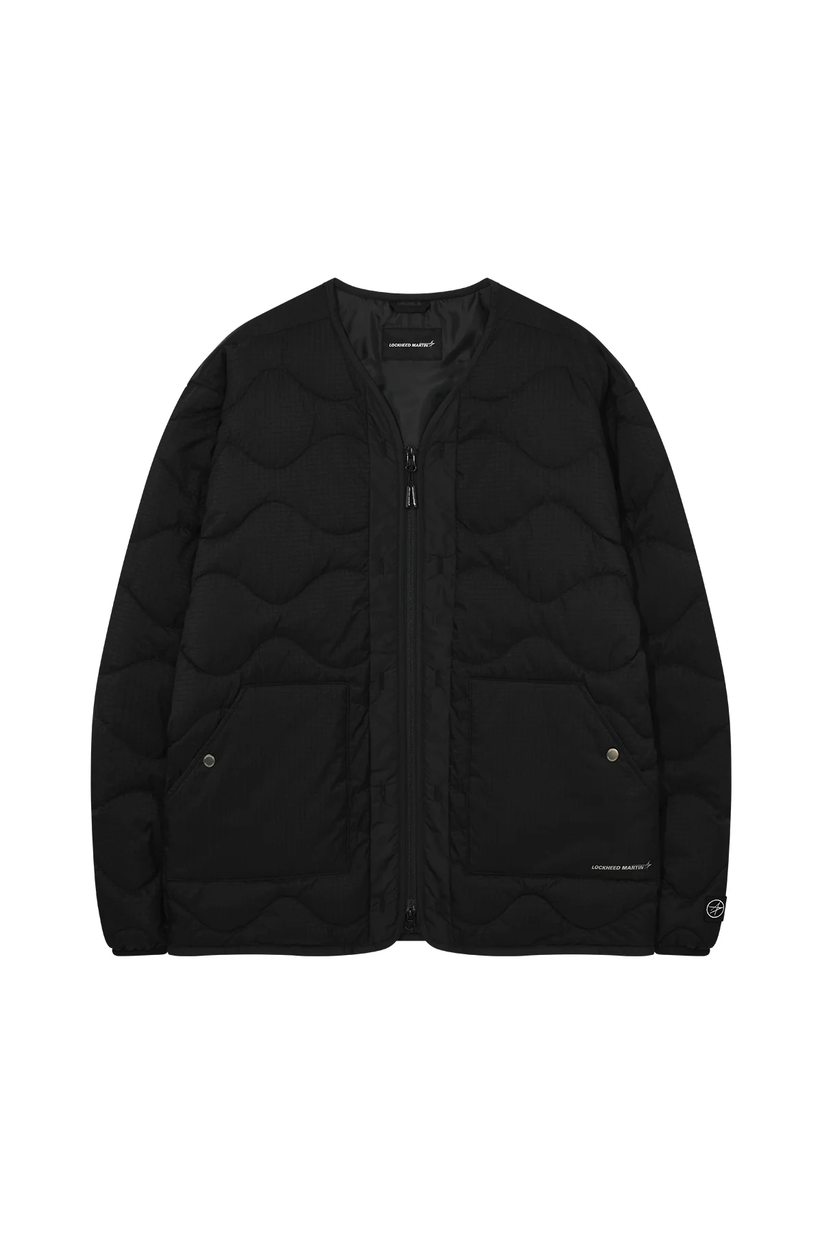 WAVE QUILTED LINNER JUMPER (BLACK)