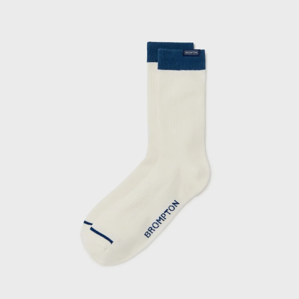 LABEL POINT LONG SOCKS - IVORY (P255ASO201)