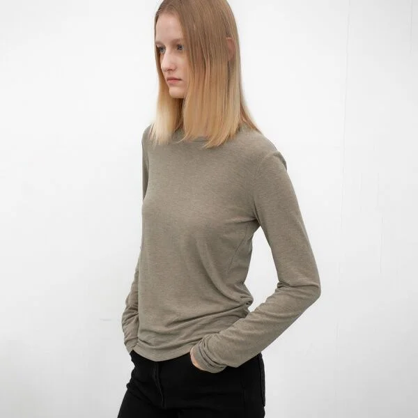 ESSENTIAL ROUND NECK SOFT SLIM TEE(T-7134)