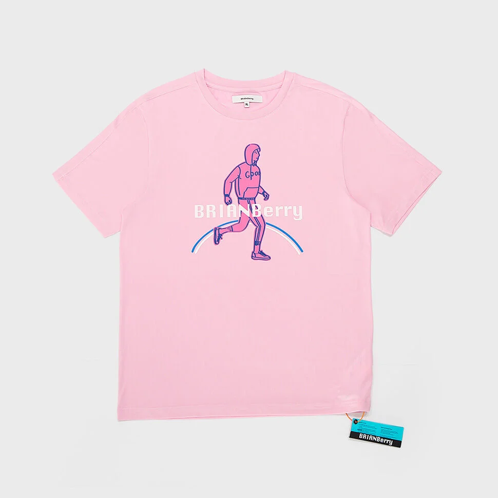 BIG LOGO TEE_G/PINK