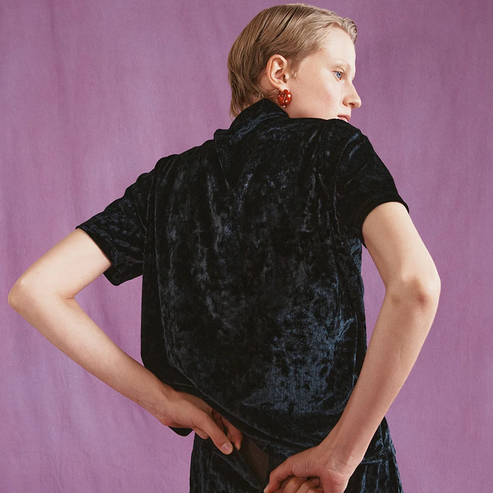 Coco Velvet Top_Black