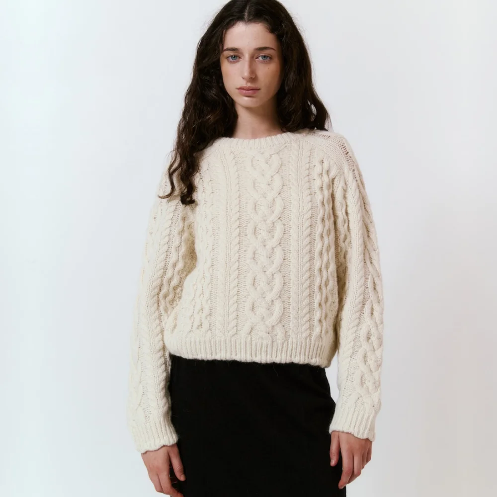 Carmen Cable Knit (Ivory)