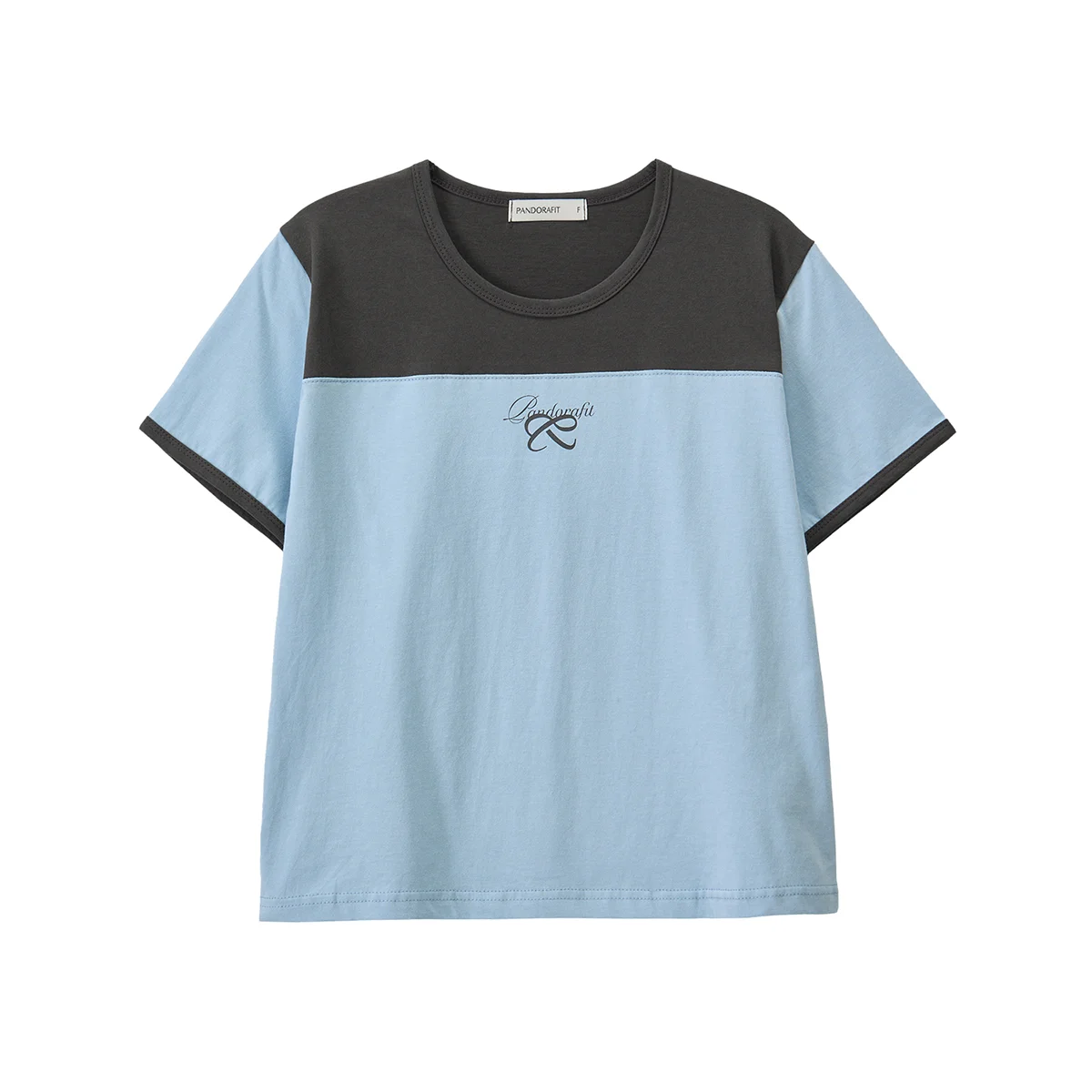 Two-Tone Logo T-shirts (blue)