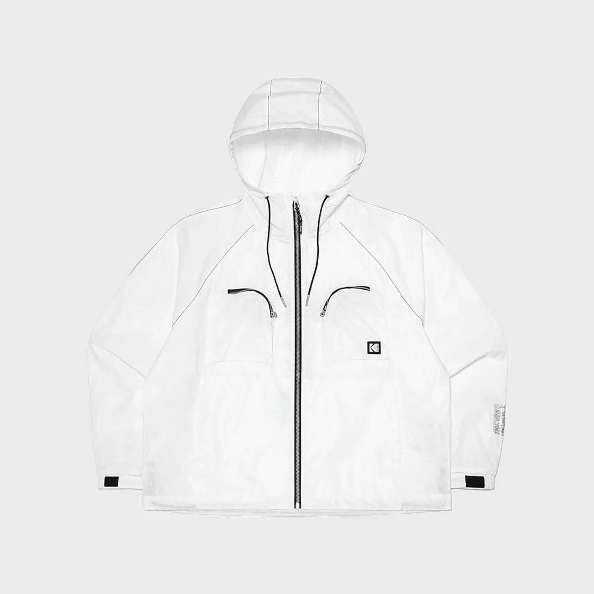 Mailer 口袋 光面 連帽衫 外套 女裝 IVORY