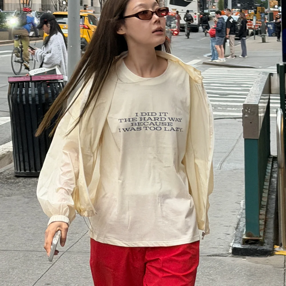 Lazy t-shirt (butter)