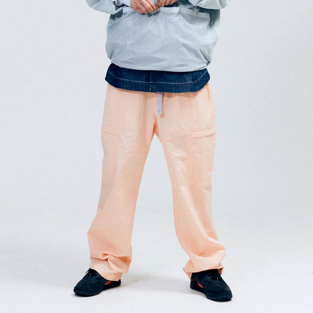 休閒 褲子 (蜜桃色)