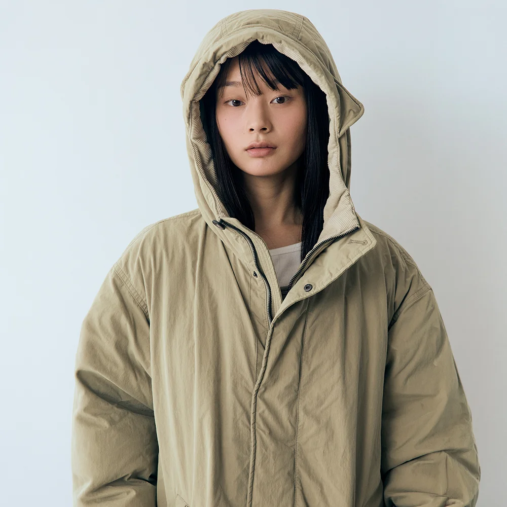 正宗 野戰外套 Down 大褸 Light Khaki Beige