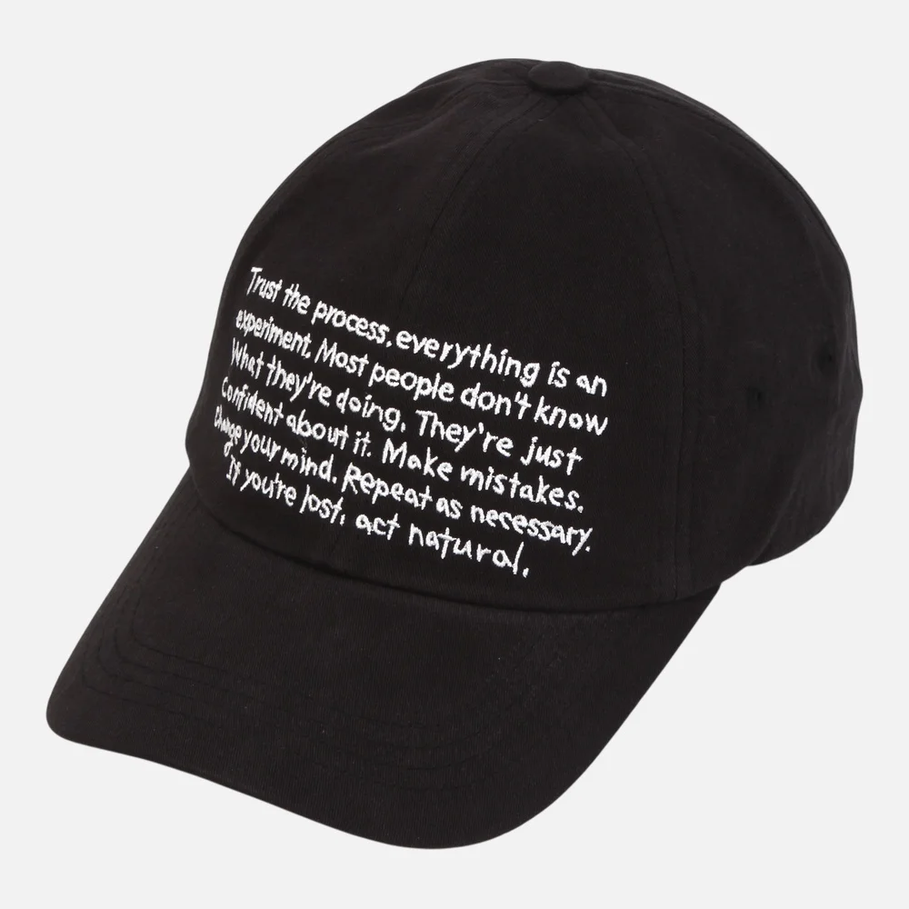 Carri Collab Lettering Black Ballcap 燈芯絨帽