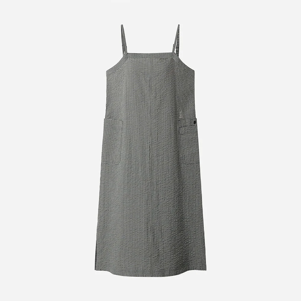 女裝) All Day Check 連衣裙(NAVY)