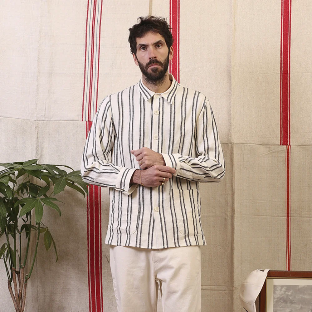 (M) HADLEY 305 SHIRT JACKET (OFF WHITE)