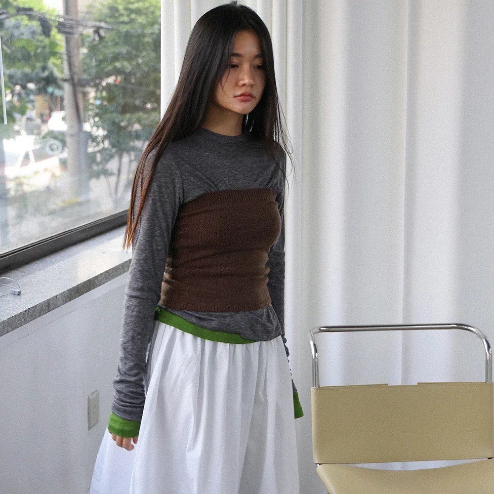 Knit basic top