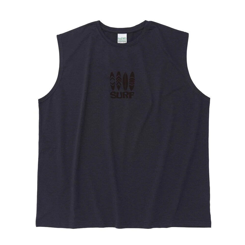 TRAVEL LINE SURF DRY-FIT SLEEVELESS (CHARCOAL)