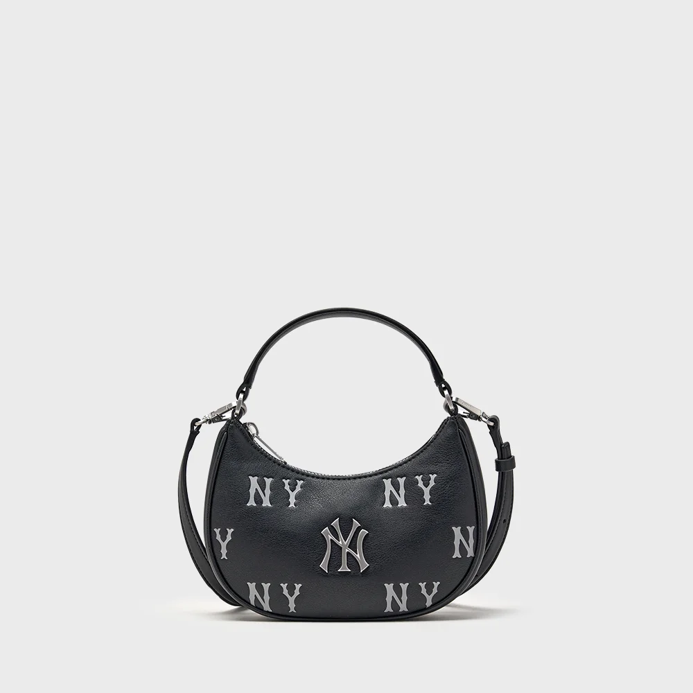 經典 Monogram 壓紋 迷你 斜揹袋 NY (Black)
