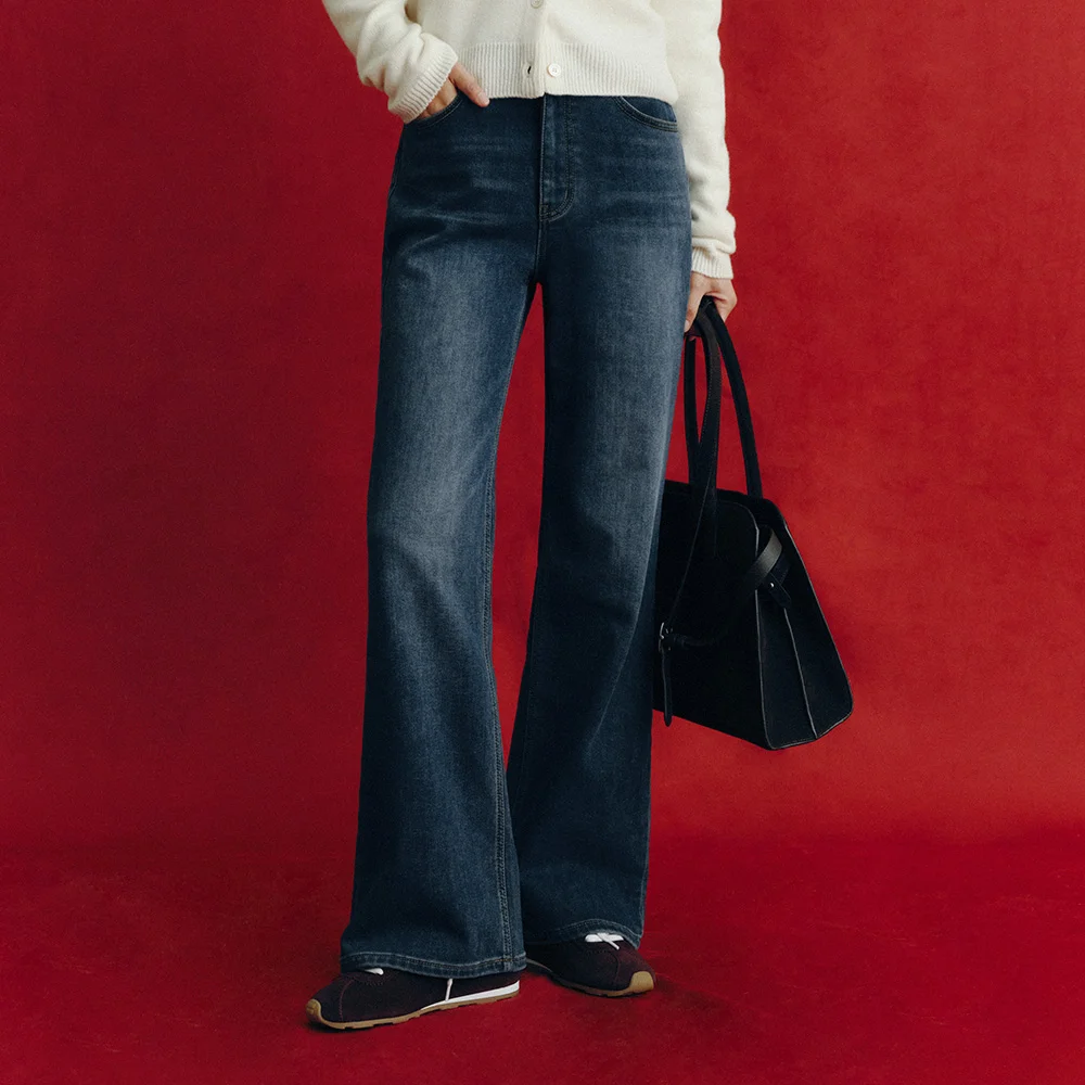 Deni Soft Wide Denim (Dark Blue)