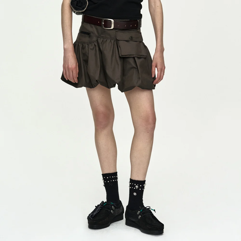 CARGO BALLOON SKIRT apa897w(CHARCOAL)