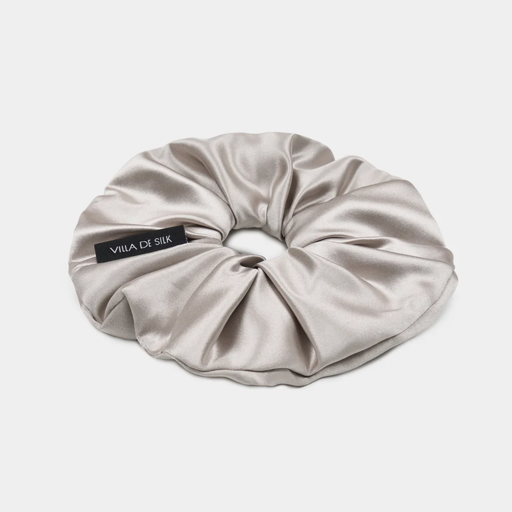 GLAM SILK SCRUNCHIE (2colors) 100% 真絲 大尺碼 魅光 髮圈