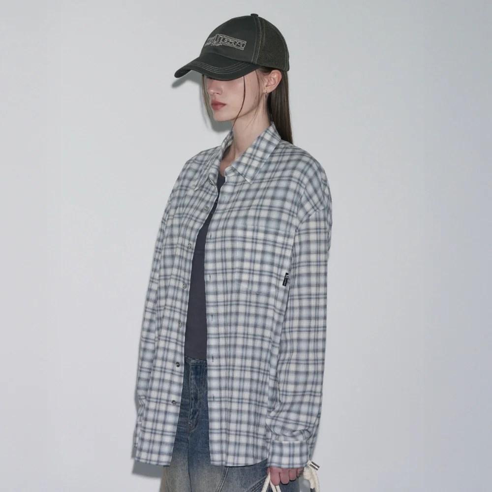 泡泡紗 Fog 格紋 襯衫