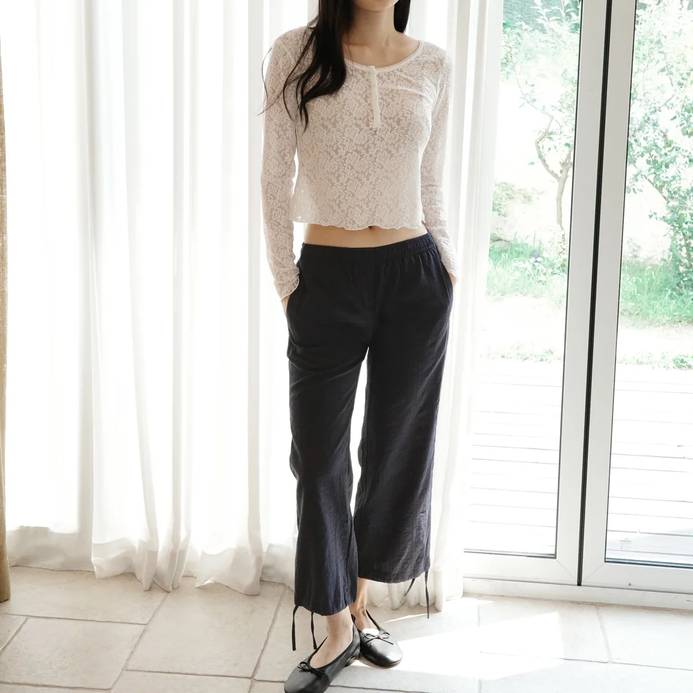 Dorothy Low Cropped pants_Navy
