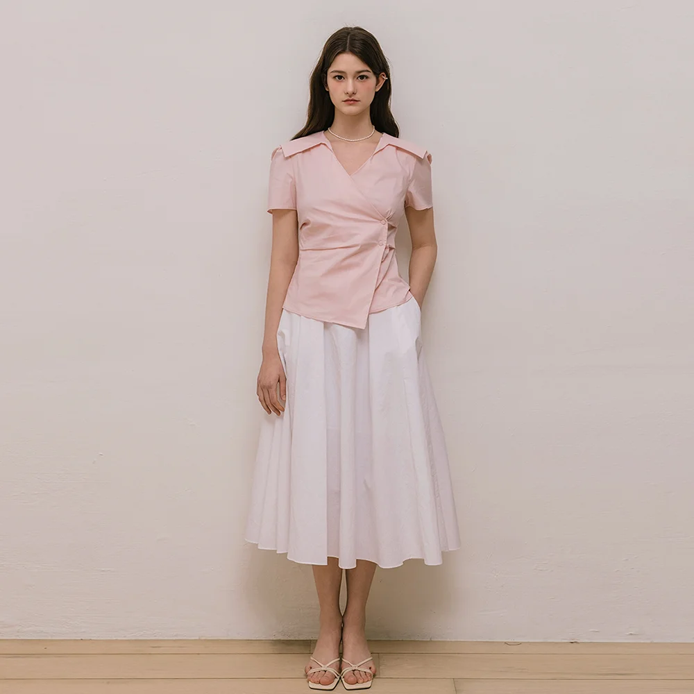 Lautre de min Daisy White Flare skirt