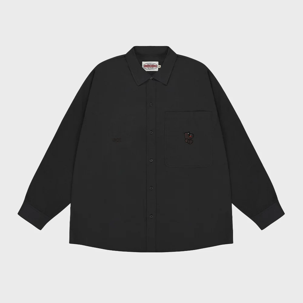 HECTOR BIG POCKET SHIRT (CHARCOAL)