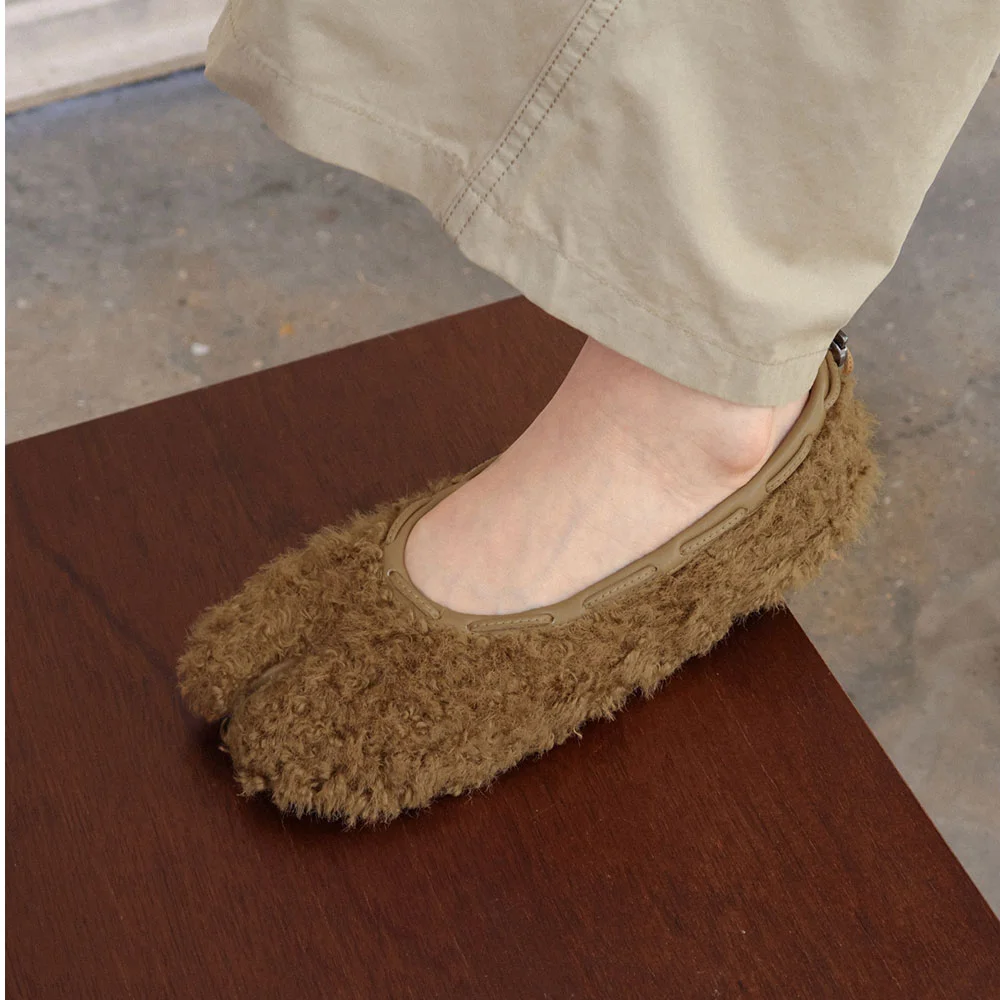 Teddy String Flat / Brown