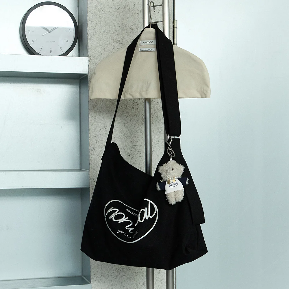 Logo Embroidery Eco Bag - Black